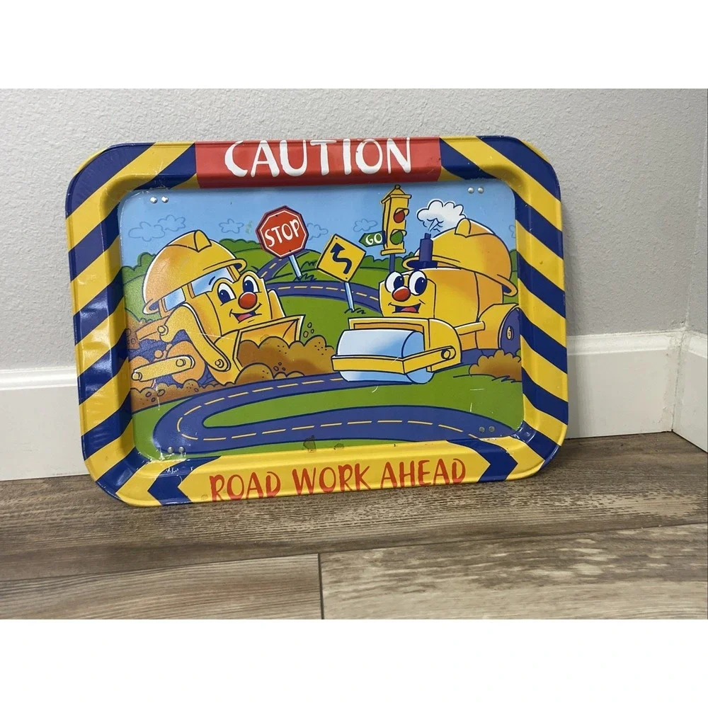 Vintage TV Tray Metal folding legs 